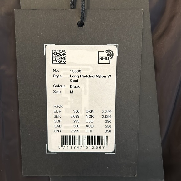 RAINS Long Padded Nylon Coat size M - Picture 8 of 12